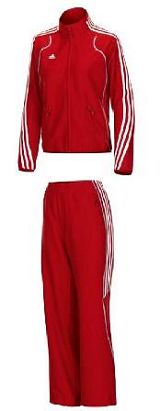 D�msk� souprava Adidas �erven� - klikn�te pro v�t�� n�hled
